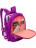 Рюкзак Grizzly RG-867-1 Цветы Фиолетовый - фото №4