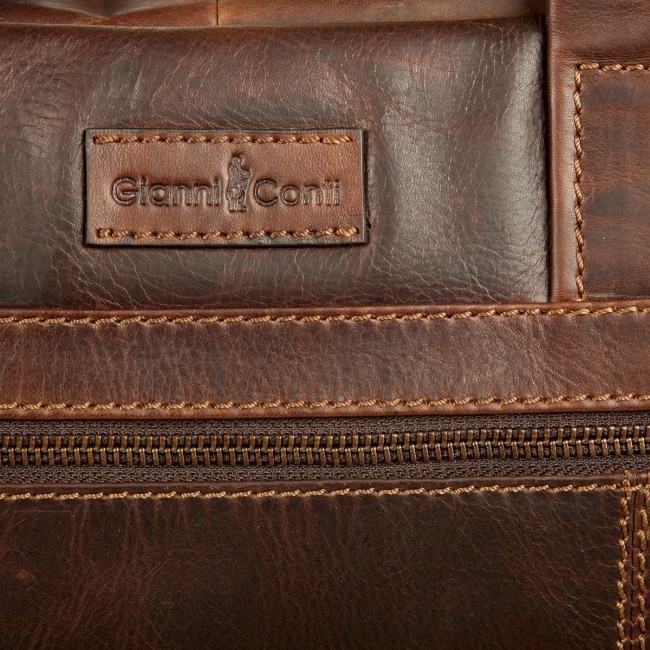 Мужская сумка Gianni Conti 1221266 Темно-коричневый - фото №5
