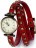часы Kawaii Factory Часы на двойном ремешке "Ticker" Красные - фото №1
