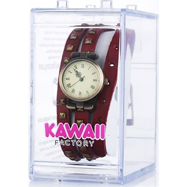 часы Kawaii Factory Часы на двойном ремешке "Ticker" Красные - фото №3