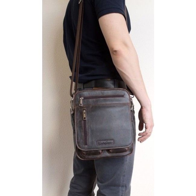 Мужская сумка Carlo Gattini Tanaro 5015-04 Темно-коричневый - фото №7