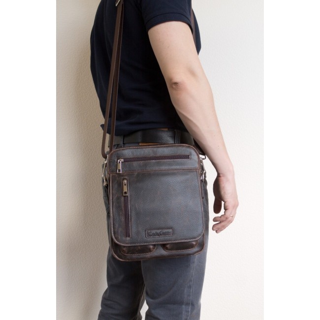 Мужская сумка Carlo Gattini Tanaro 5015-04 Темно-коричневый - фото №8