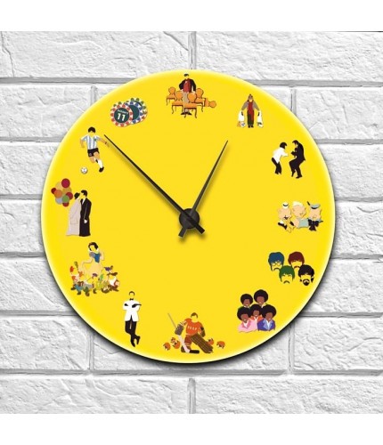 часы Kawaii Factory Часы настенные "Киномания" Желтые- фото №1