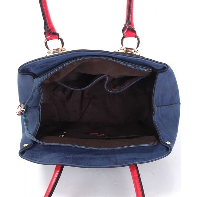 Женская сумка Giaguaro 04109 372-605-882-70 blue Синий-красный - фото №5
