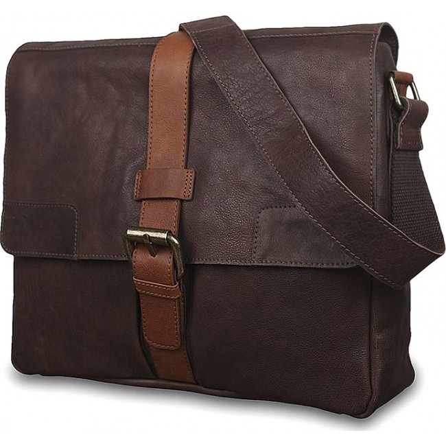 Мужская сумка Ashwood Cyrus Коньячно-коричневый - фото №2