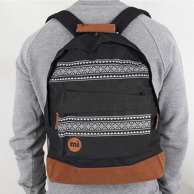 Рюкзак Mi-Pac Backpack Черный с узором - фото №2