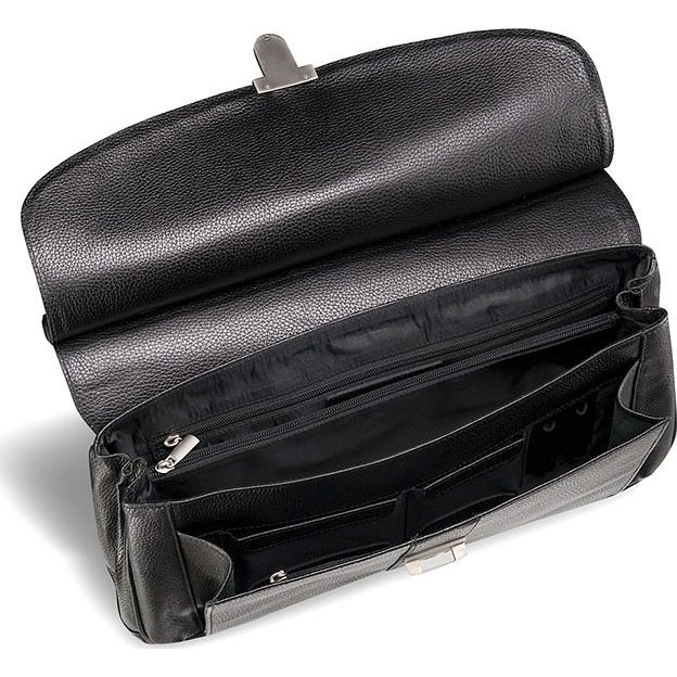 Мужская сумка Brialdi Bergamo Рельефный Черный - фото №4