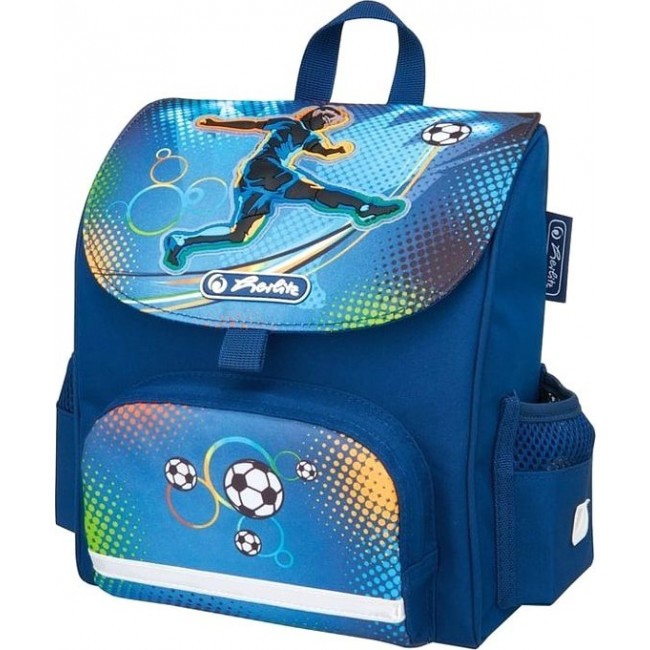 Рюкзак Herlitz Mini softbag Футбол синий - фото №1