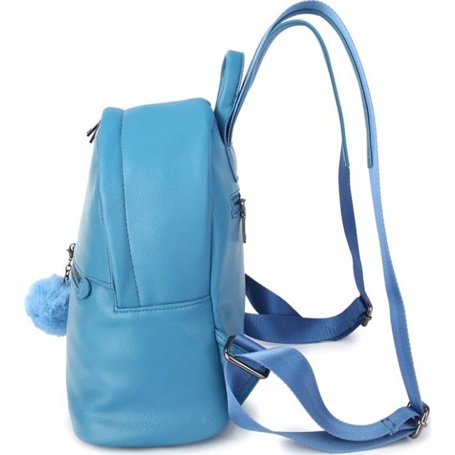 Женский кожаный рюкзак OrsOro D-440 Голубой - фото №2