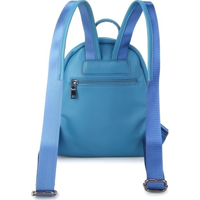 Женский кожаный рюкзак OrsOro D-440 Голубой - фото №3