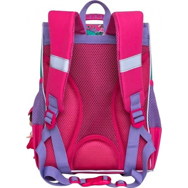 Рюкзак Grizzly RA-873-3 Цветочки (розовый и зеленый) - фото №3