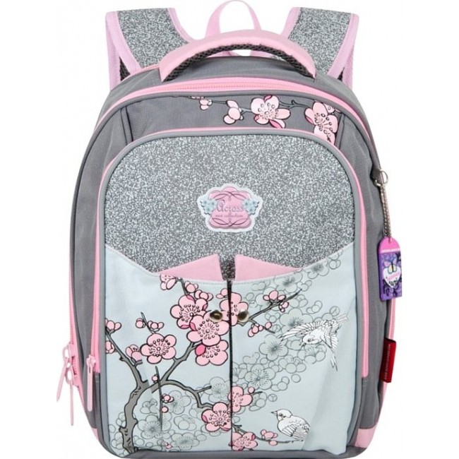 Школьный рюкзак для девочки Across ACS5 Цветы - фото №1