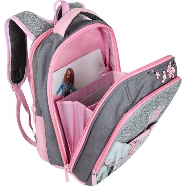 Школьный рюкзак для девочки Across ACS5 Цветы - фото №5