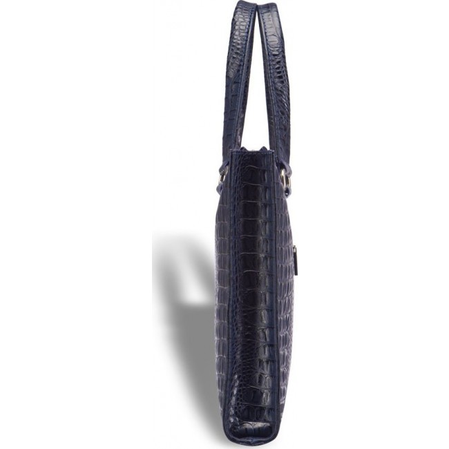 Женская сумка Brialdi Aisa Кроко Темно-синий - фото №3