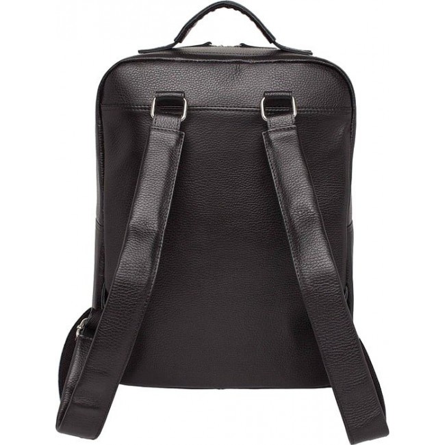 Рюкзак кожаный мужской Lakestone Norley Черный - фото №3