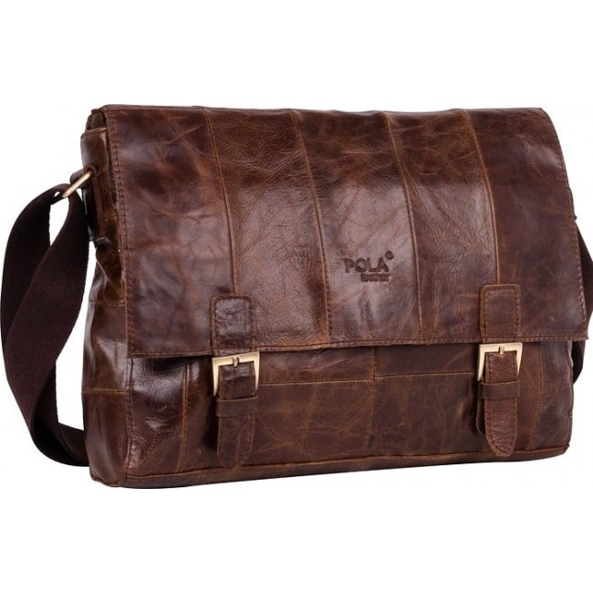 Мужская сумка Pola 0021 Темно-коричневый - фото №1