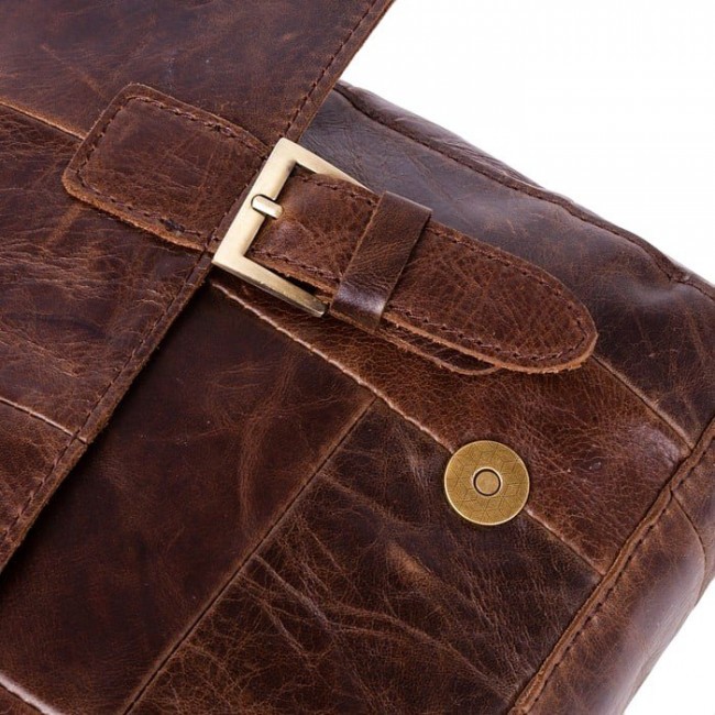 Мужская сумка Pola 0021 Темно-коричневый - фото №4
