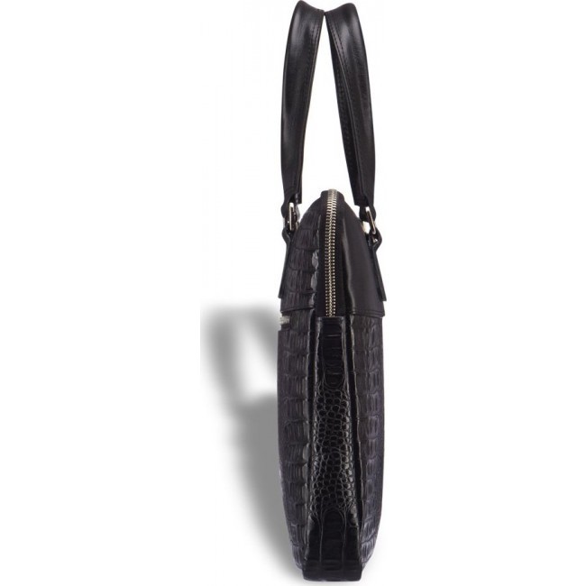 Женская сумка Brialdi Belvi Кроко Черный - фото №4