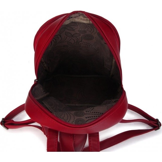Модный рюкзачок из искусственной кожи OrsOro D-458 Бордовый (красный) - фото №4