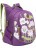 Школьный рюкзак для подростка девочки Grizzly RD-834-2 Фиолетовый с лилиями - фото №2