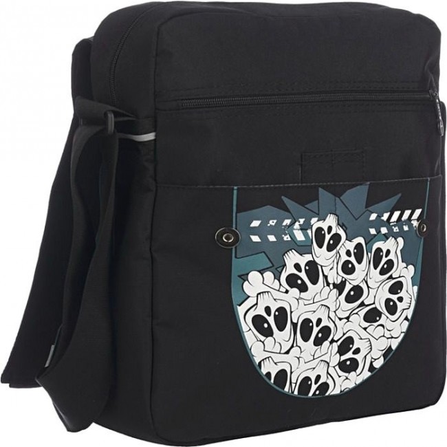 Молодежная сумка Grizzly MM-426-3 Черный - синий - фото №3