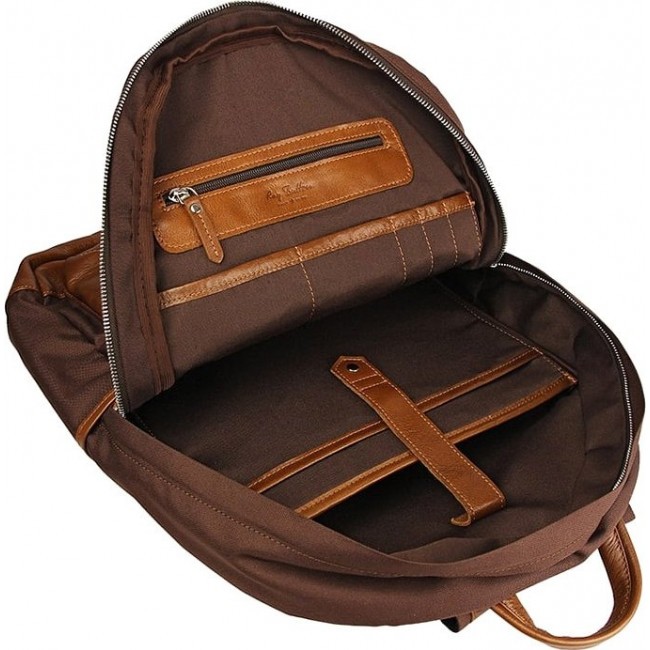 Рюкзак с отделением для ноутбука Ray Button Rugby Коричневый - фото №5