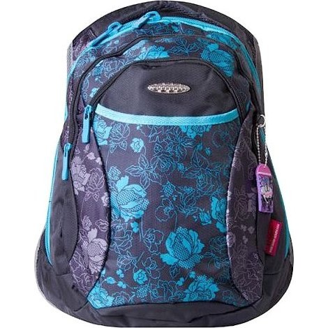 Рюкзак для девочки Across G15 Бирюзовые цветы - фото №1