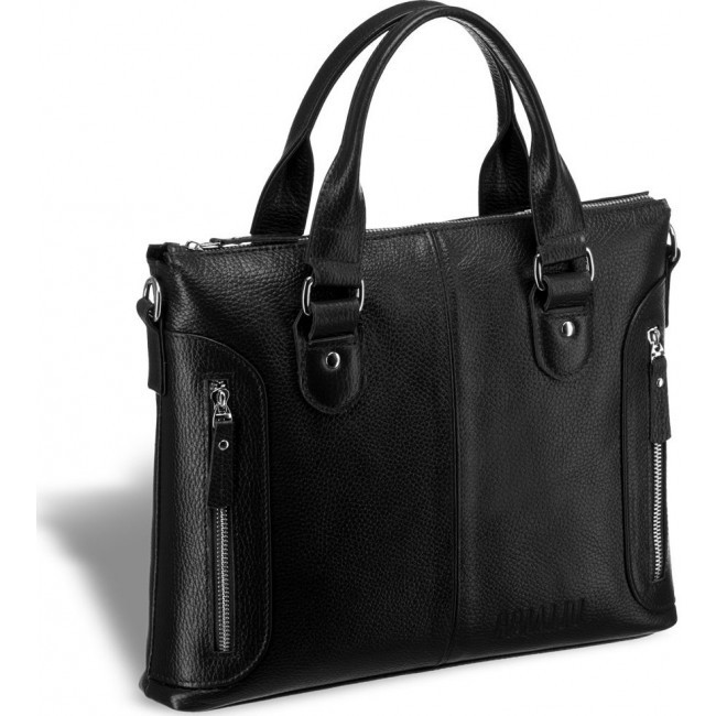 Мужская сумка Brialdi Abetone Relief Black Черный - фото №1