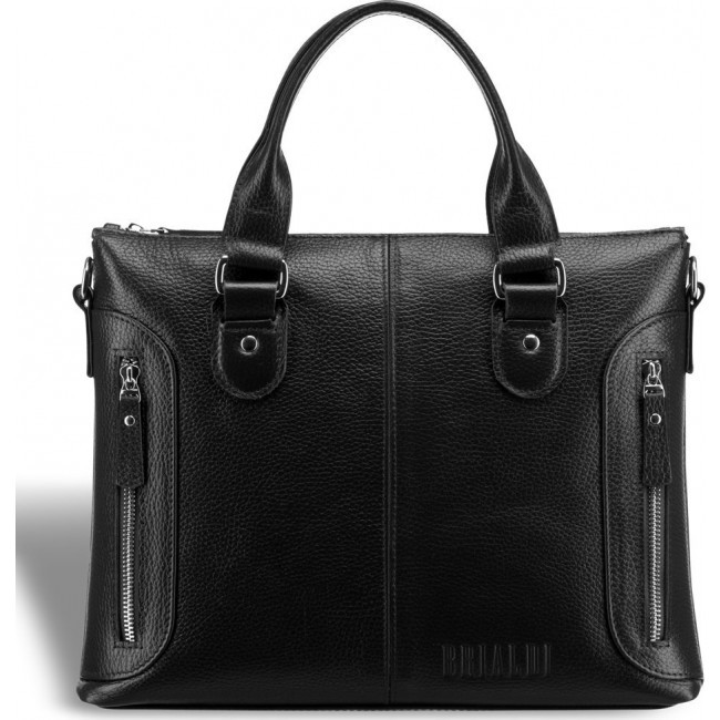 Мужская сумка Brialdi Abetone Relief Black Черный - фото №3