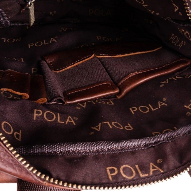 Мужская сумка Pola 0248 Темно-коричневый - фото №8