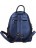 Кожаный рюкзачок Ula Gavana R8-006 Синий металлик - фото №4