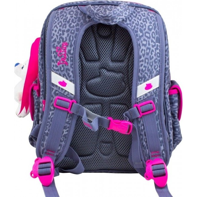 Анатомический рюкзак для школы DeLune 55-08 Зайка (серый-розовый) - фото №3