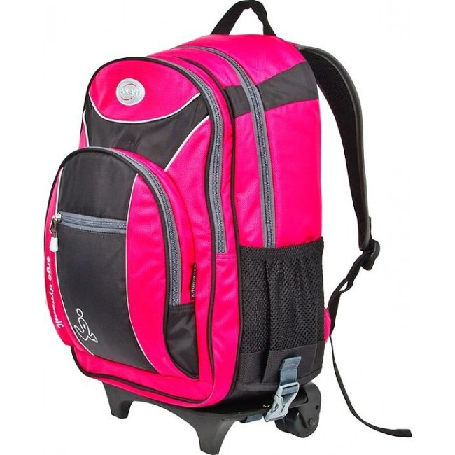Рюкзак на колесах для 1-4 класса Polar П382 Розовый - фото №1