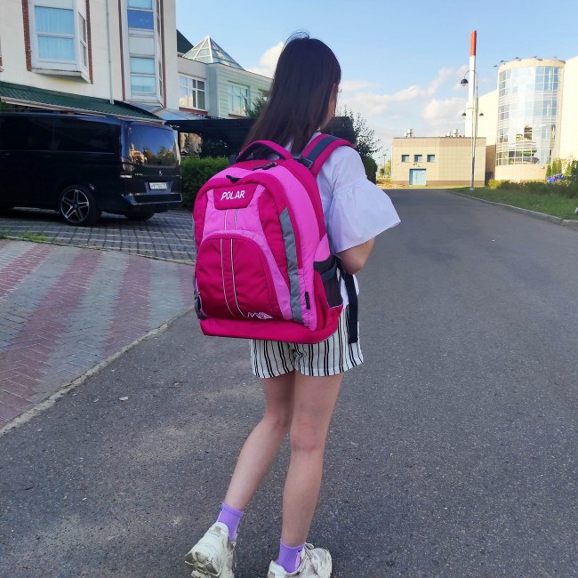 Рюкзак Polar П221 Темно-розовый - фото №4
