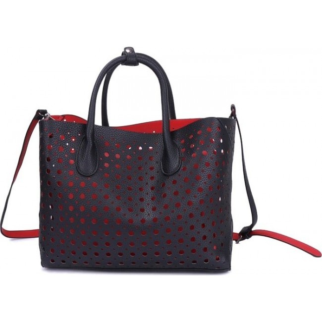 Женская сумка OrsOro DS-805 Черный, Красный - фото №4