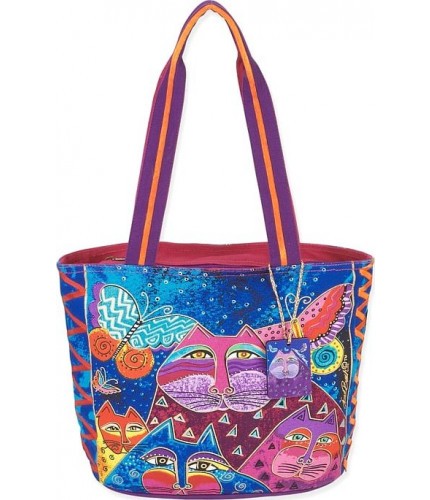 Женская сумка LAUREL BURCH 550316 CATS WITH BUTTERFLIES Цветная- фото №1
