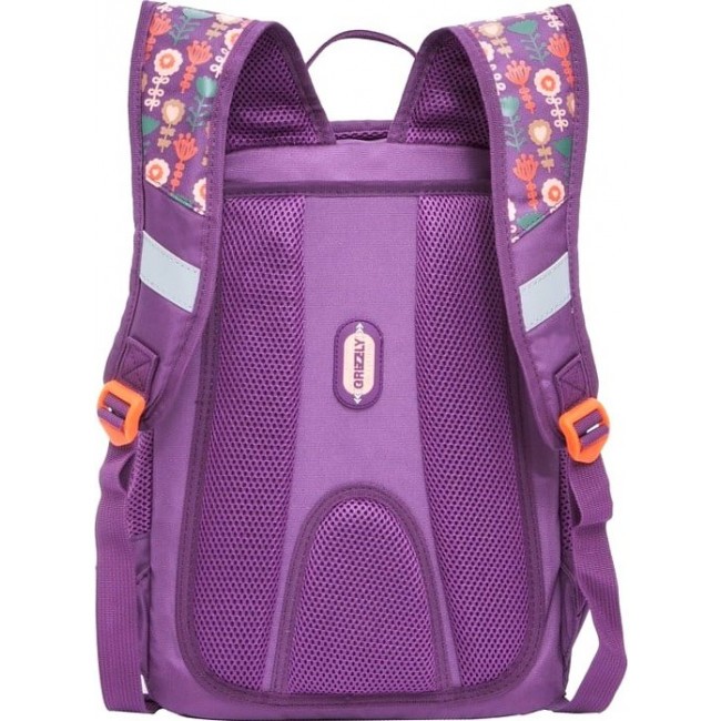 Рюкзак Grizzly RG-866-1 Совы (фиолетовый) - фото №3