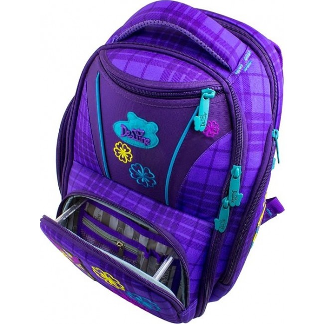 Школьный ранец для девочки DeLune 8 Сова фиолетовый - фото №3