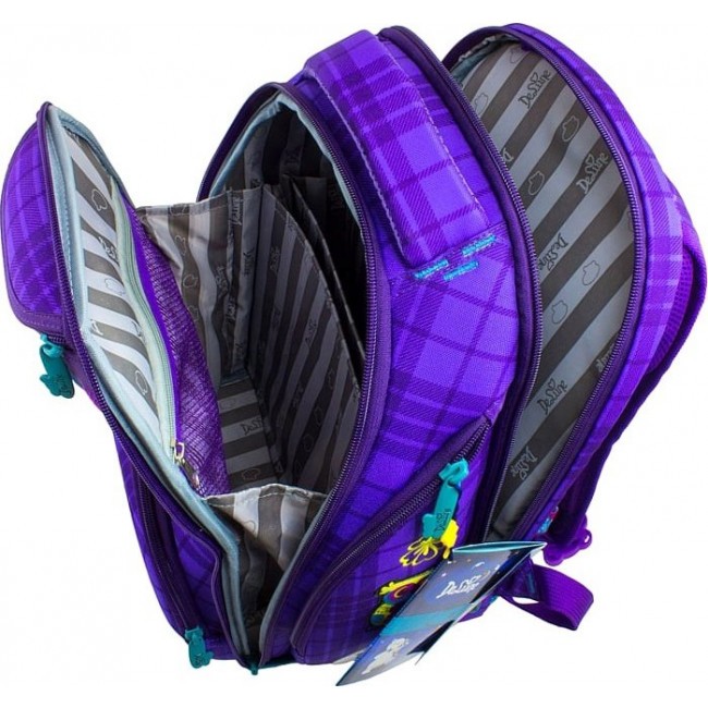 Школьный ранец для девочки DeLune 8 Сова фиолетовый - фото №6