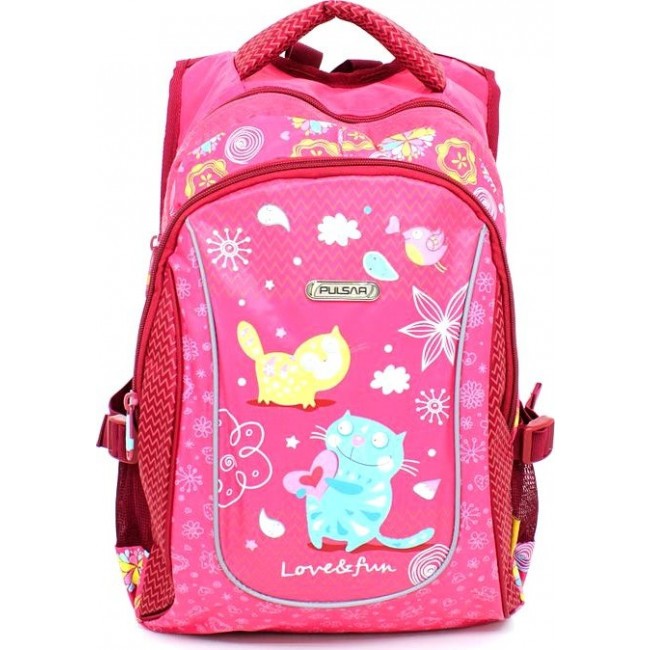 Рюкзак для школы для девочки Pulsar P4 Котята Любовь и Веселье - фото №1