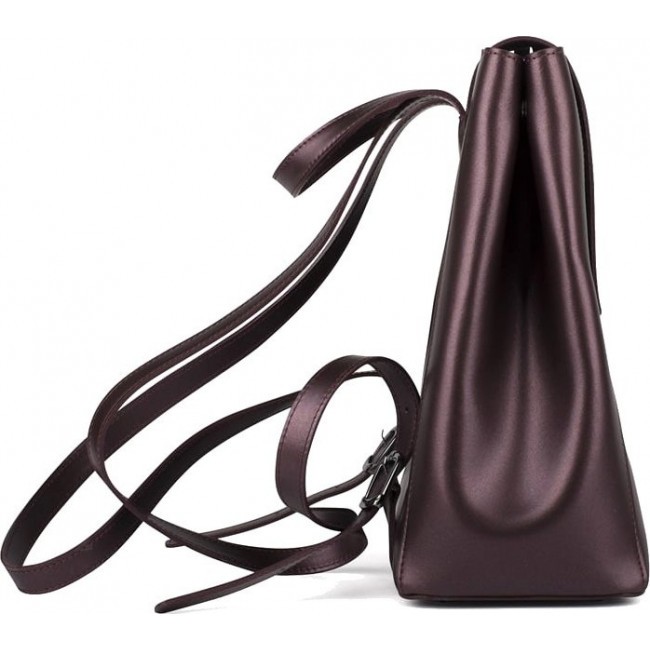 Модный женский рюкзак Ula Leather Country R9-004 Бордовый металлик - фото №3
