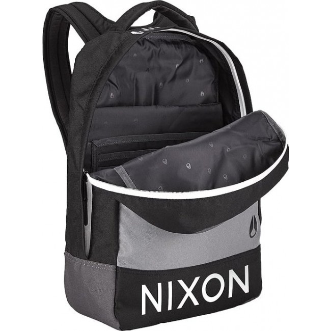 Рюкзак Nixon Beacons Backpack Черный-Серый - фото №2