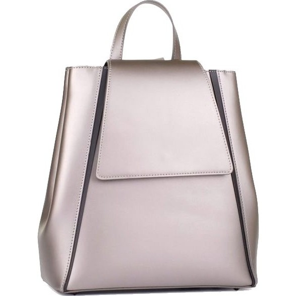 Модный женский рюкзак Ula Leather Country R9-004 Металлик - фото №2