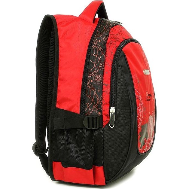 Рюкзак Pulsar HC8220 Цветы черный с красным - фото №2