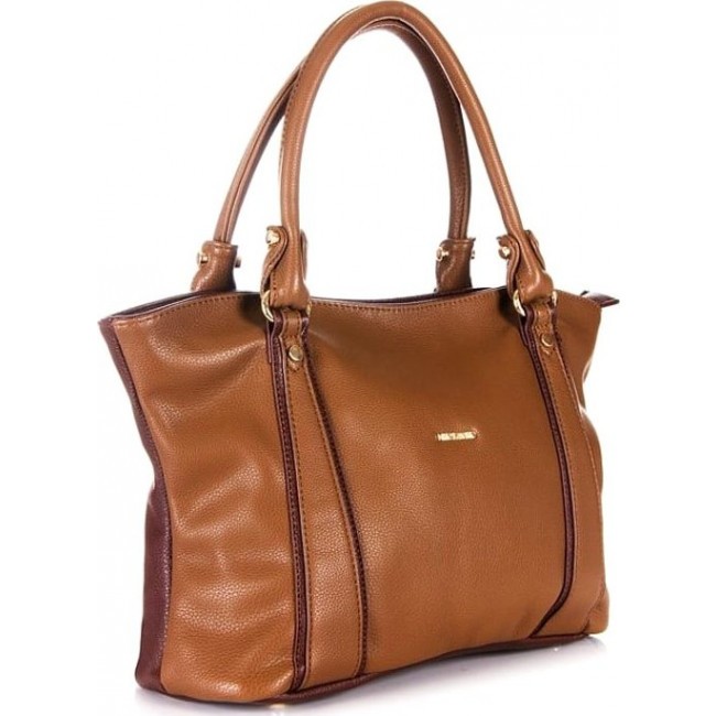 Женская сумка Nino Fascino 2104 L-L brown-coffee Коричневый - фото №2