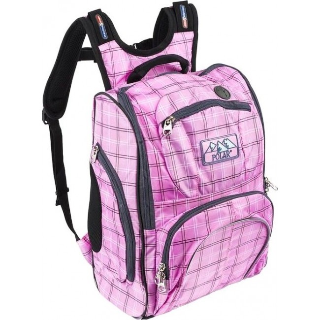 Рюкзак Polar П3065 Розовый в клетку - фото №1