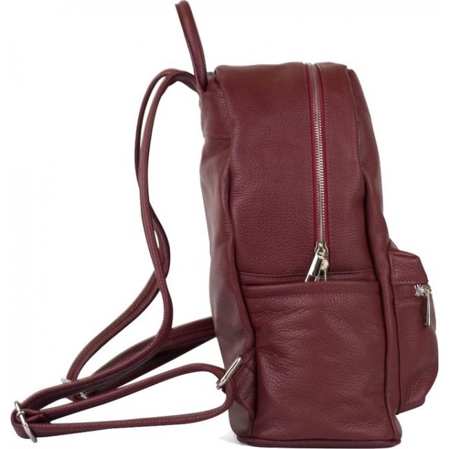Модный женский рюкзак Ula Leather Country R9-006 Темно-красный - фото №3