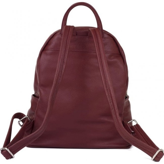Модный женский рюкзак Ula Leather Country R9-006 Темно-красный - фото №4