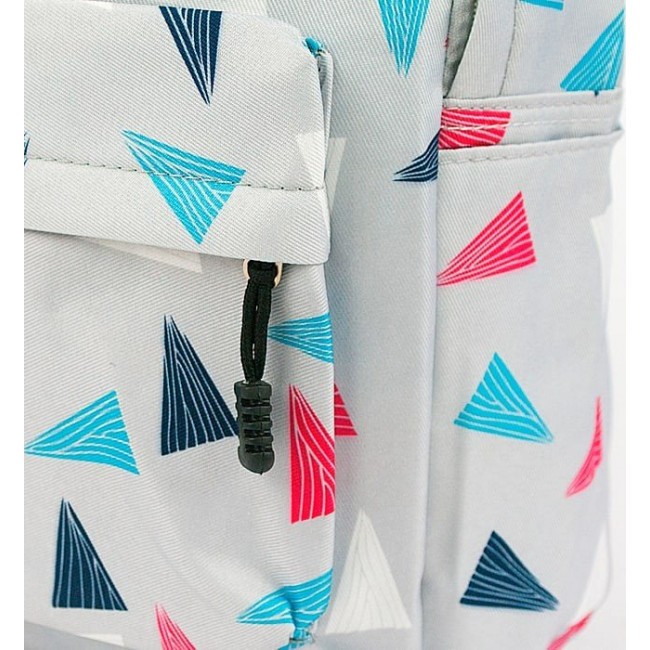 Молодежный рюкзак Kawaii Factory Треугольники Серый - фото №4