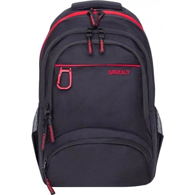 Рюкзак Grizzly RU-806-1 Черный с красным - фото №1